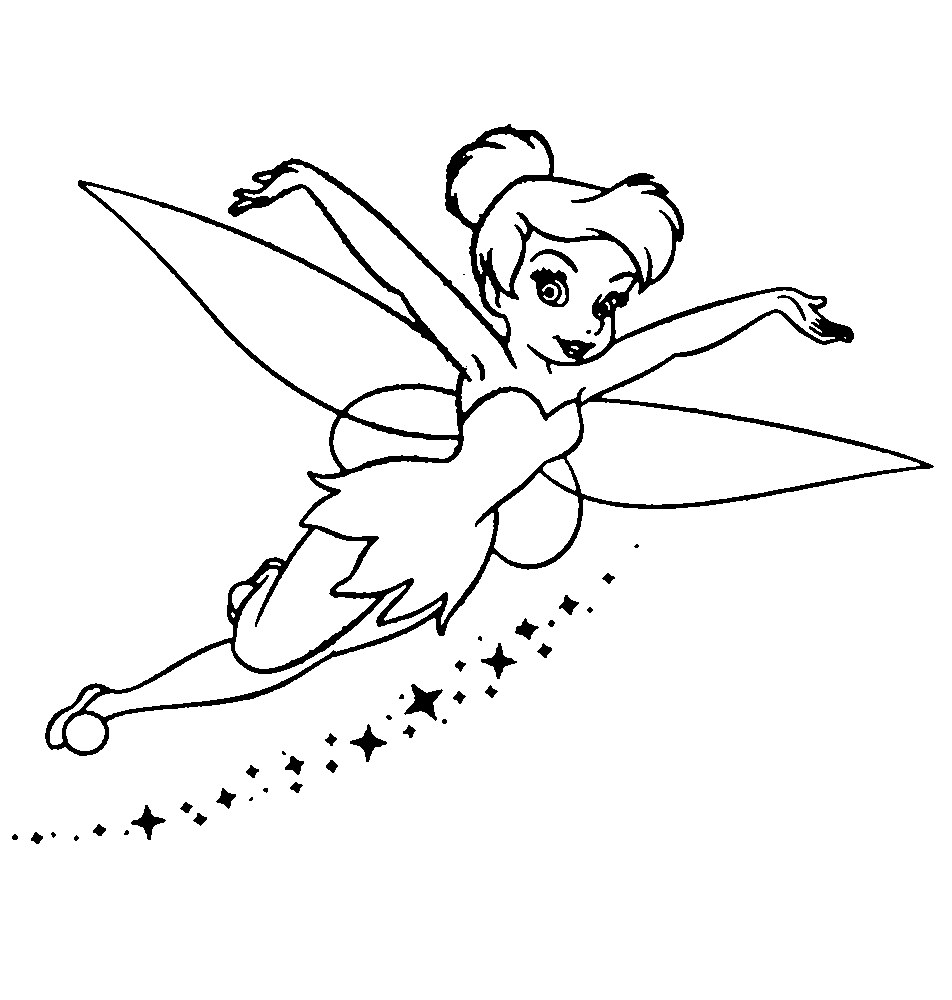 Tinker Bell coloring #17, Download drawings