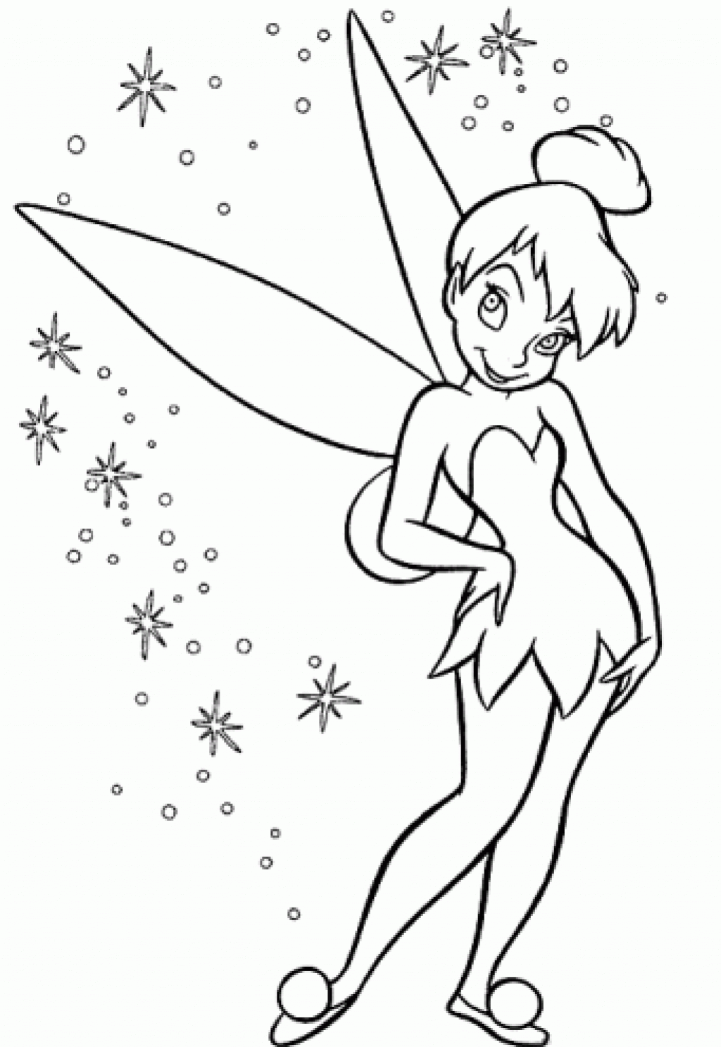 Tinker Bell coloring #19, Download drawings