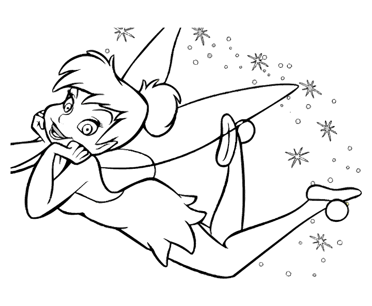 Tinker Bell coloring #9, Download drawings