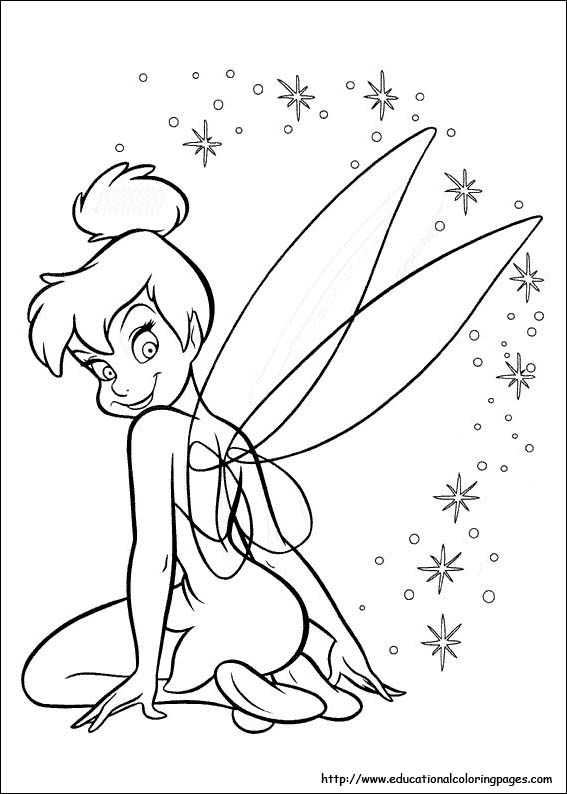 Tinker Bell coloring #12, Download drawings