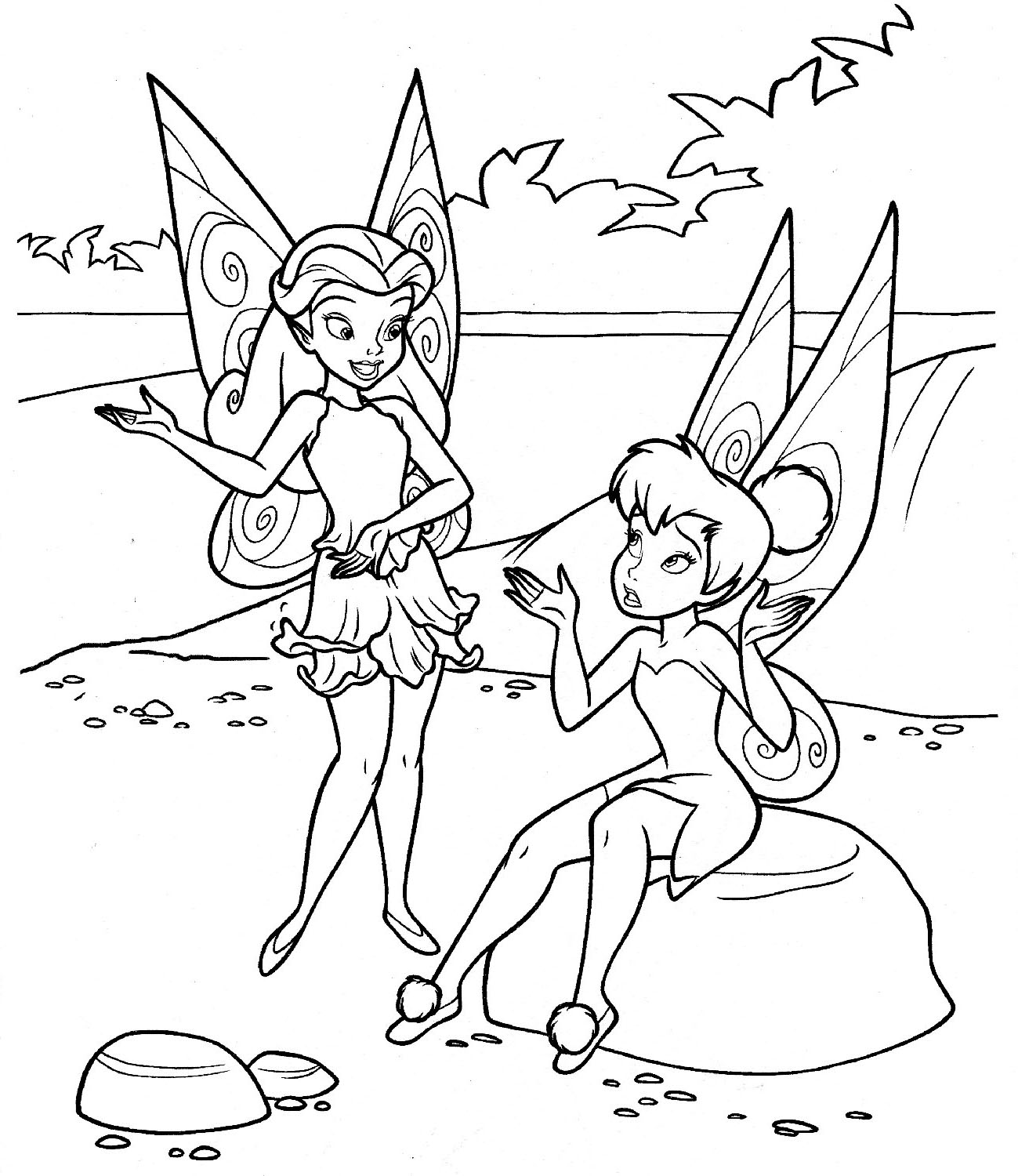 Tinker Bell coloring #18, Download drawings