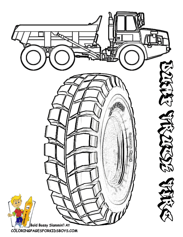 Tire coloring #1, Download drawings