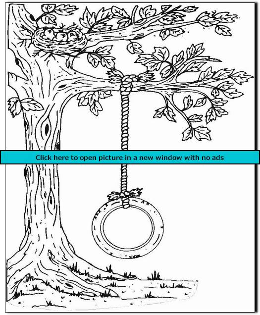 Tire Swing coloring #9, Download drawings