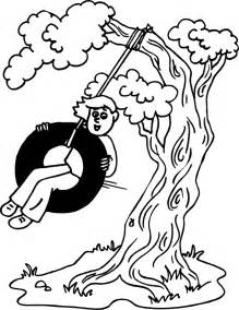 Tire Swing coloring #6, Download drawings