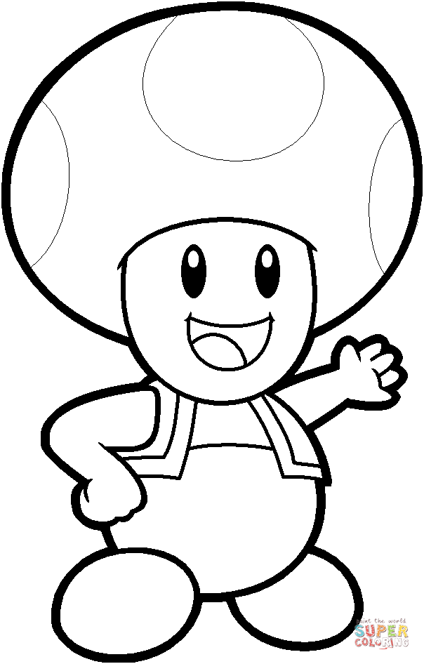 Toad coloring #17, Download drawings