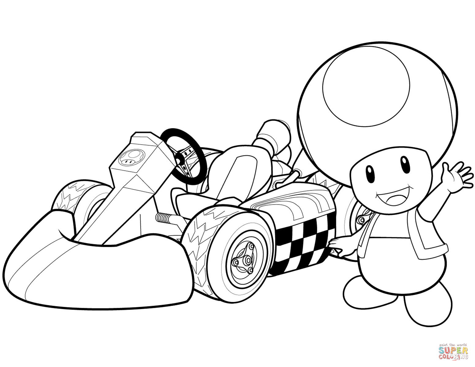 Toad coloring #7, Download drawings