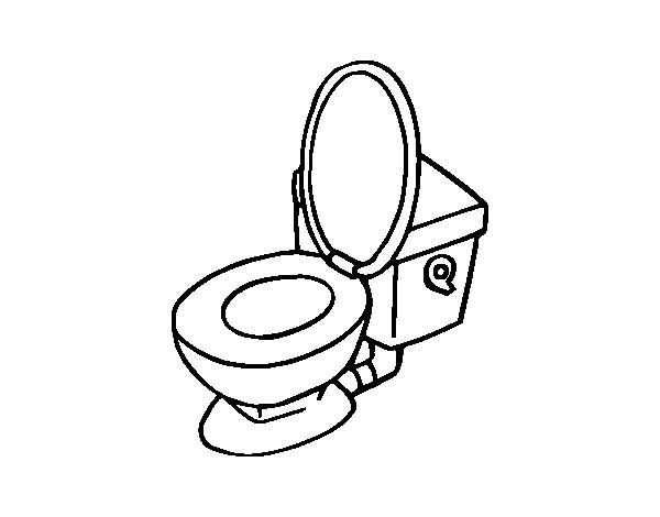 Toilet coloring #7, Download drawings