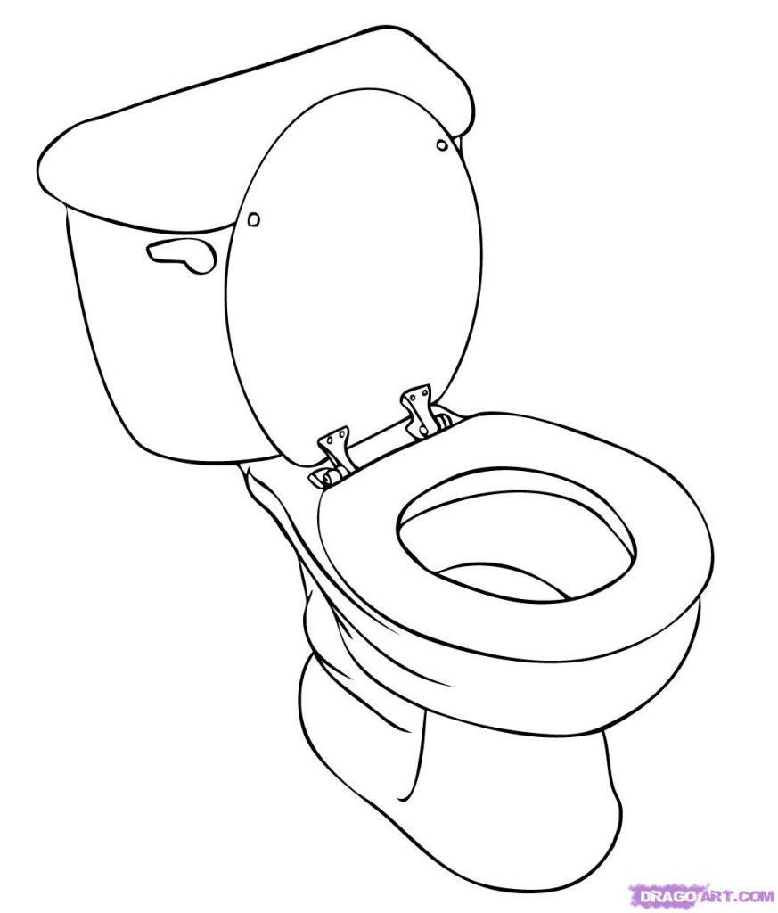 Toilet coloring #19, Download drawings