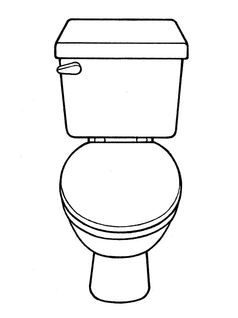 Toilet coloring #18, Download drawings