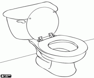Toilet coloring #16, Download drawings