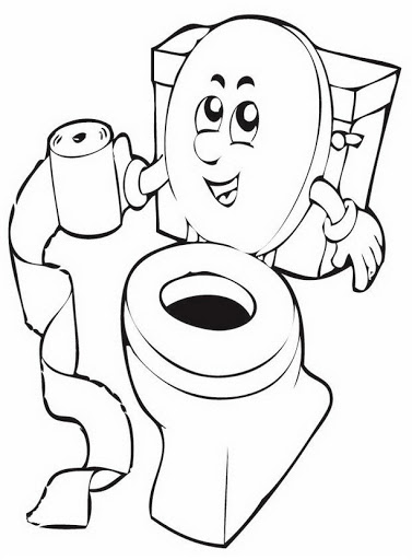 Toilet coloring #15, Download drawings