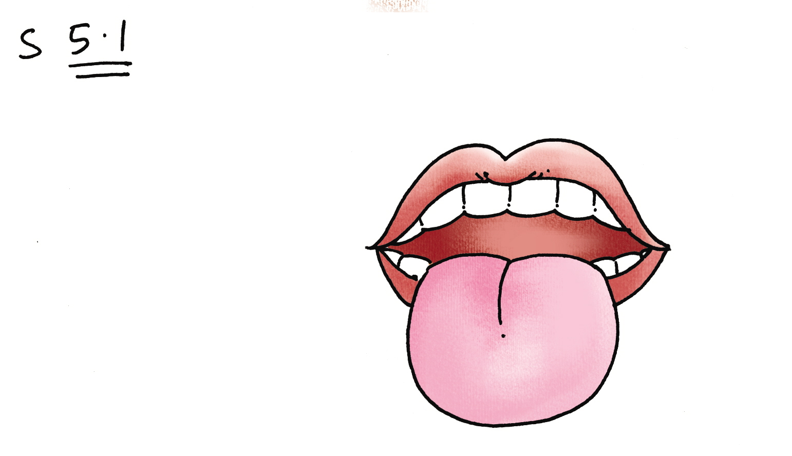 Tongue coloring #9, Download drawings