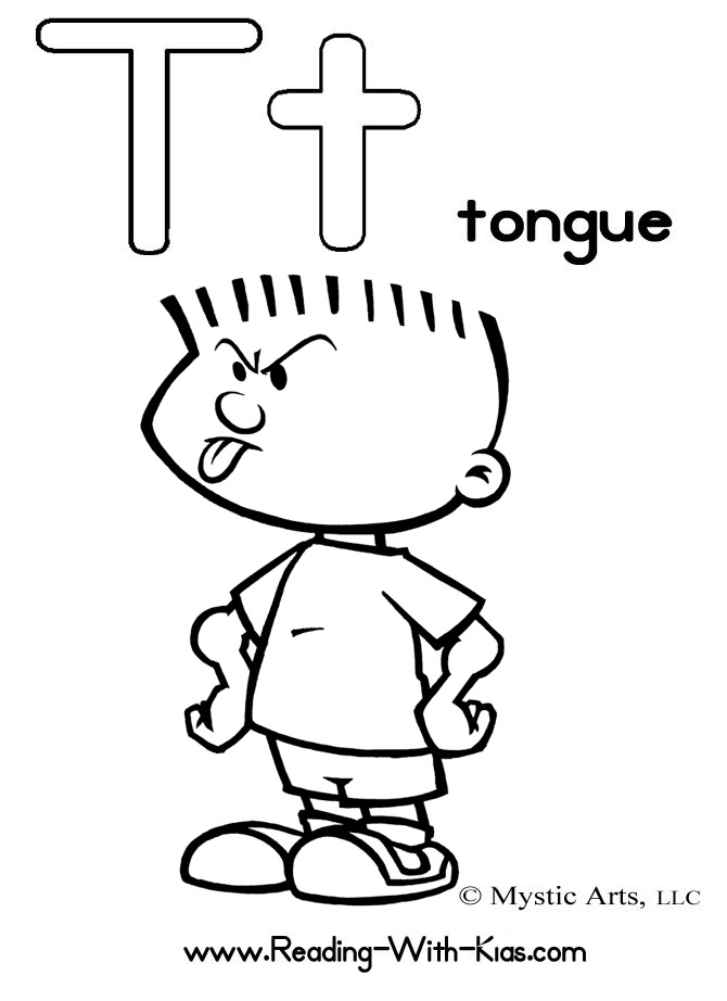 Tongue coloring #16, Download drawings