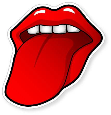 Tongue coloring #14, Download drawings