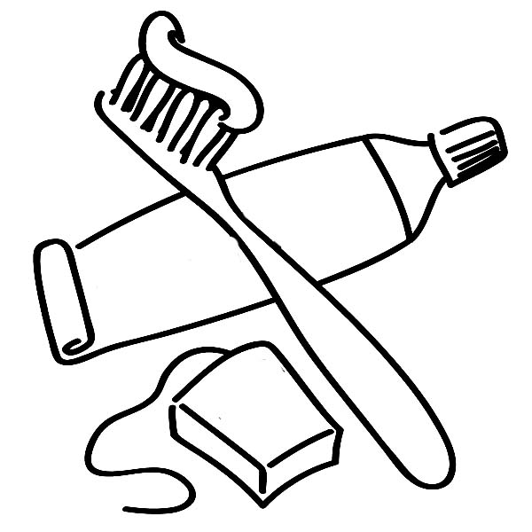 Toothbrush coloring #6, Download drawings