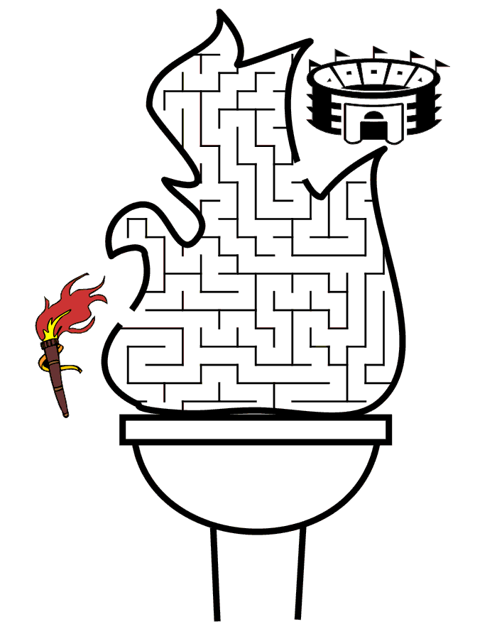 Torch coloring #13, Download drawings
