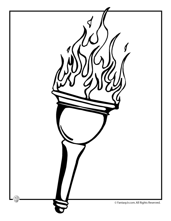 Torch coloring #17, Download drawings