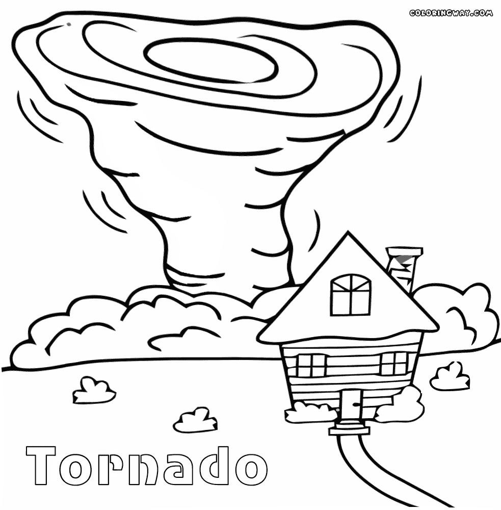 Tornado coloring #1, Download drawings