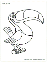 Toucan coloring #15, Download drawings