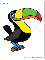 Toucan coloring #5, Download drawings