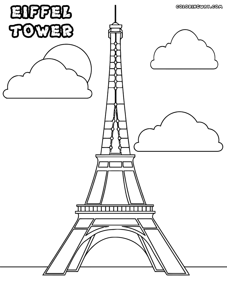Tower coloring #5, Download drawings