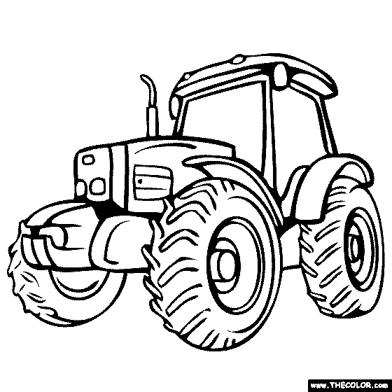 Tractor coloring #3, Download drawings