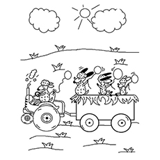 Tractor coloring #5, Download drawings