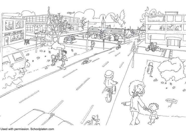 Traffic coloring #2, Download drawings