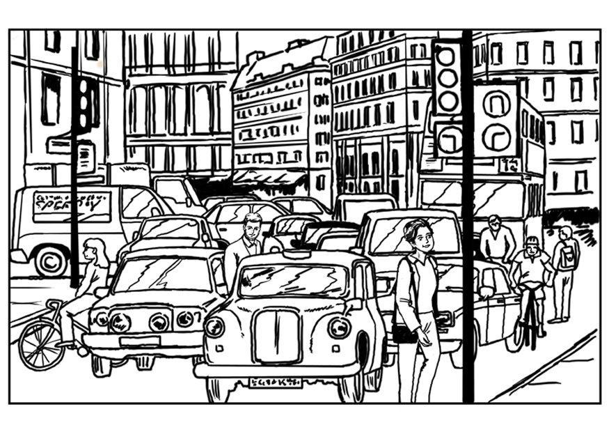 Traffic coloring #1, Download drawings