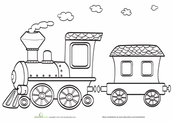 Train coloring #11, Download drawings