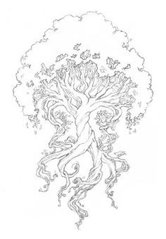Tree Root coloring #8, Download drawings