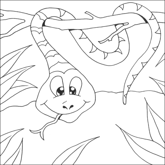 Tree Snake coloring #18, Download drawings