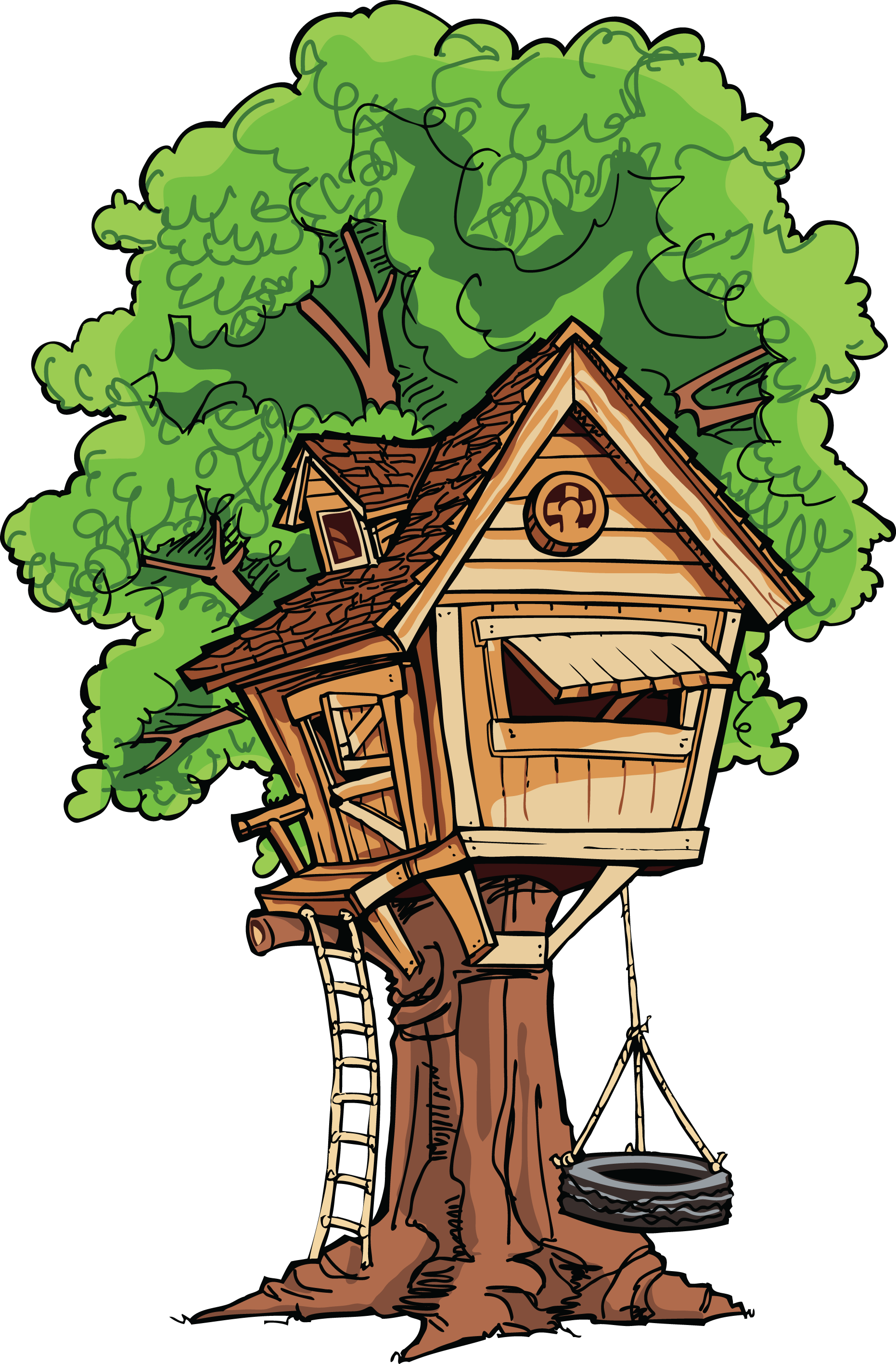 Treehouse clipart #3, Download drawings