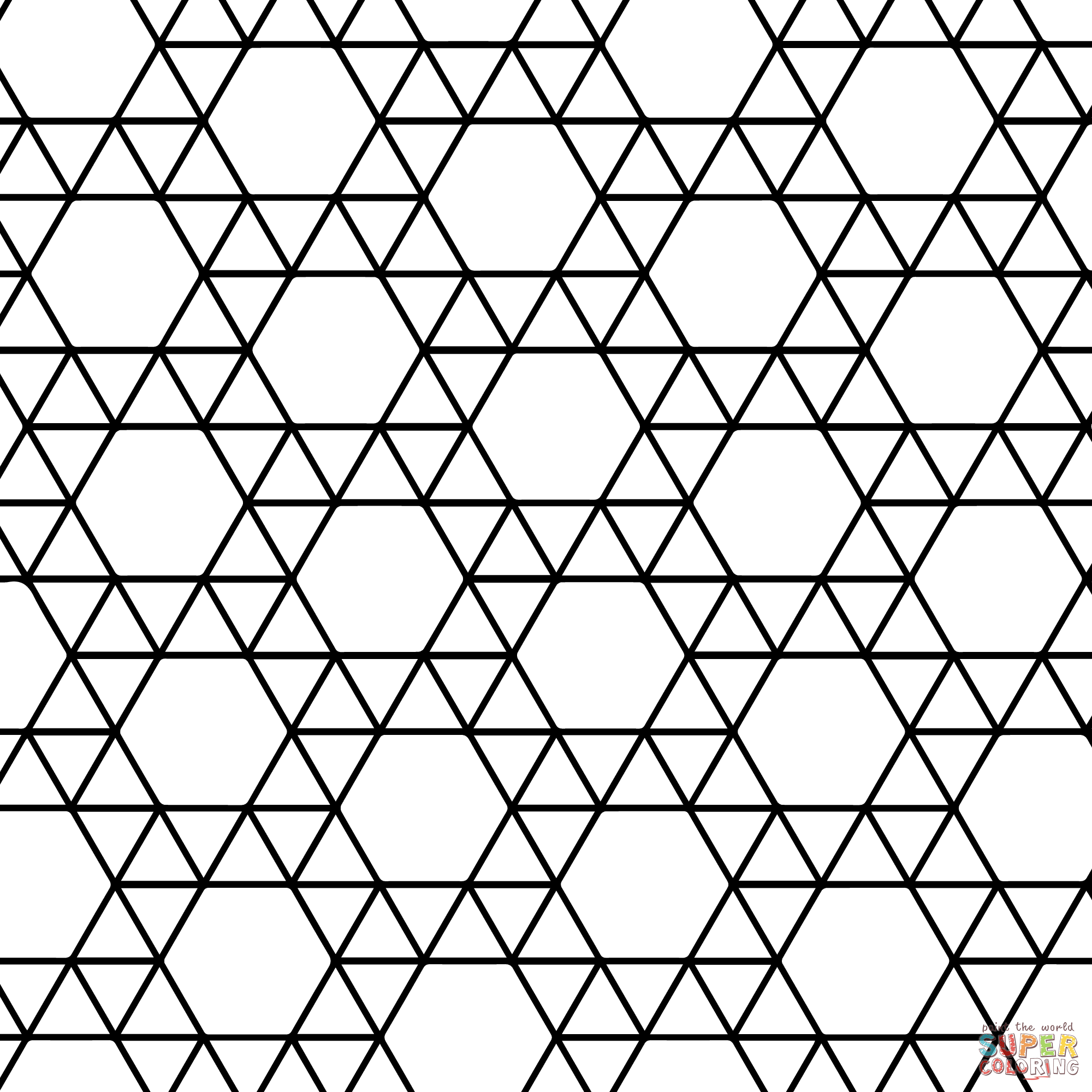 Triangle coloring #19, Download drawings