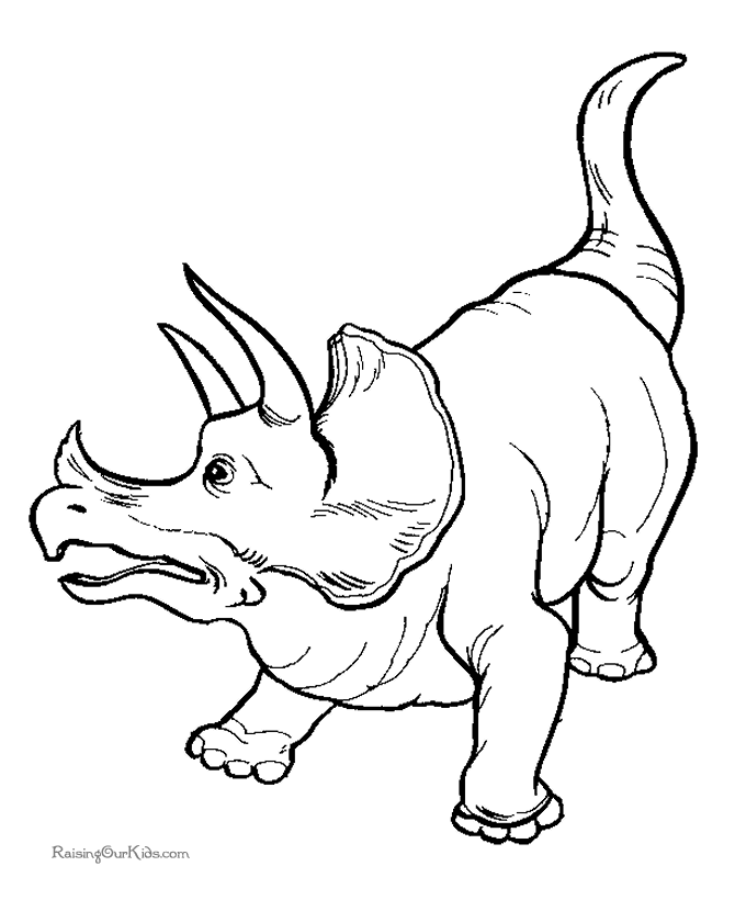 Triceratops coloring #4, Download drawings
