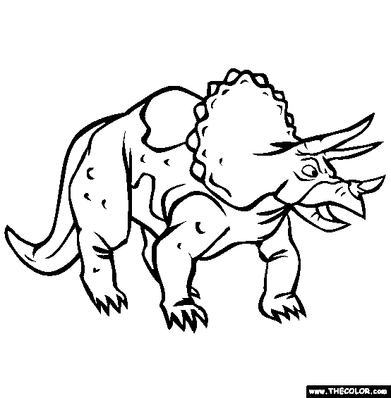 Triceratops coloring #17, Download drawings