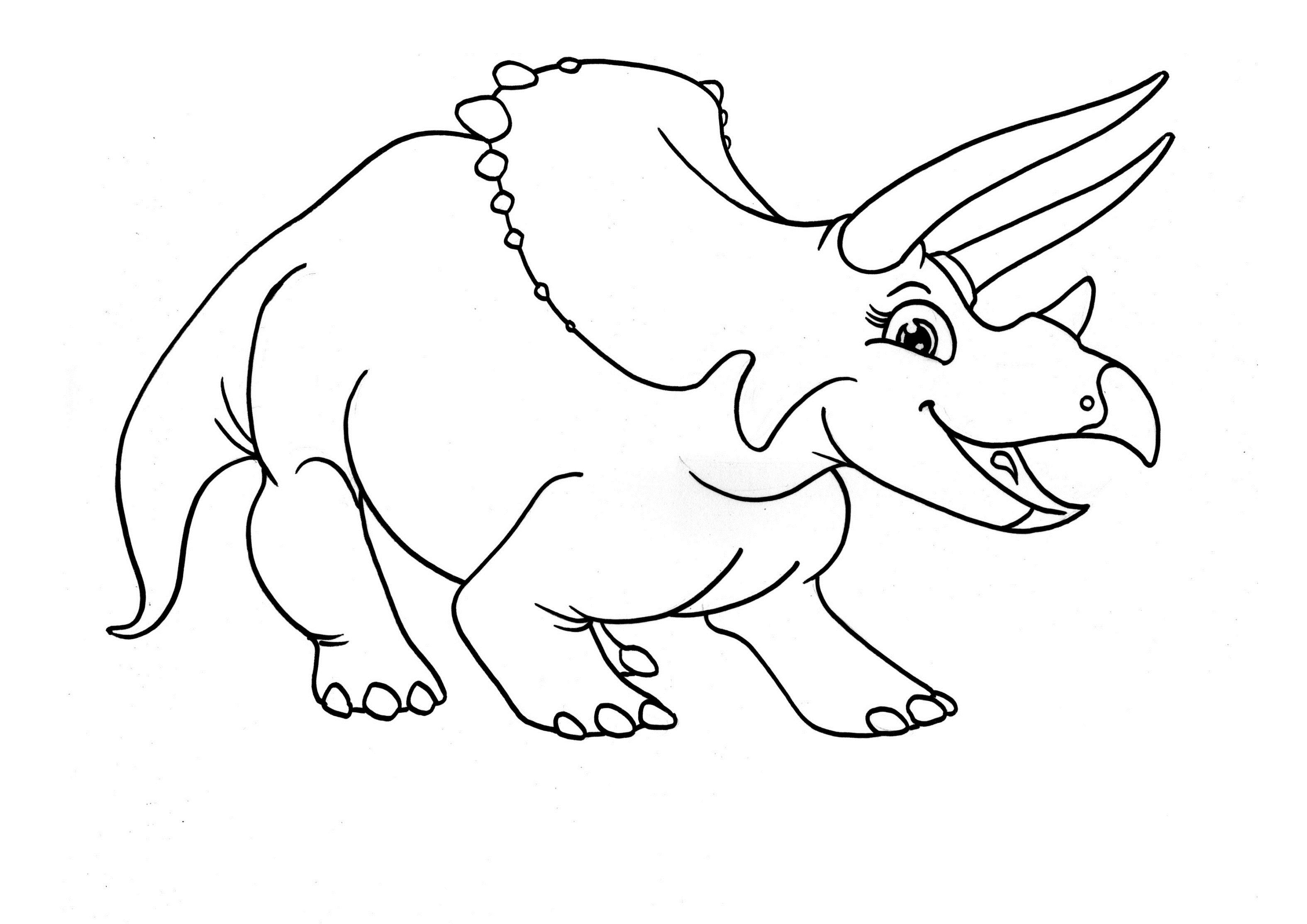 Triceratops coloring #9, Download drawings