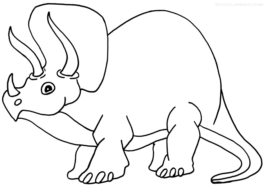 Triceratops coloring #12, Download drawings