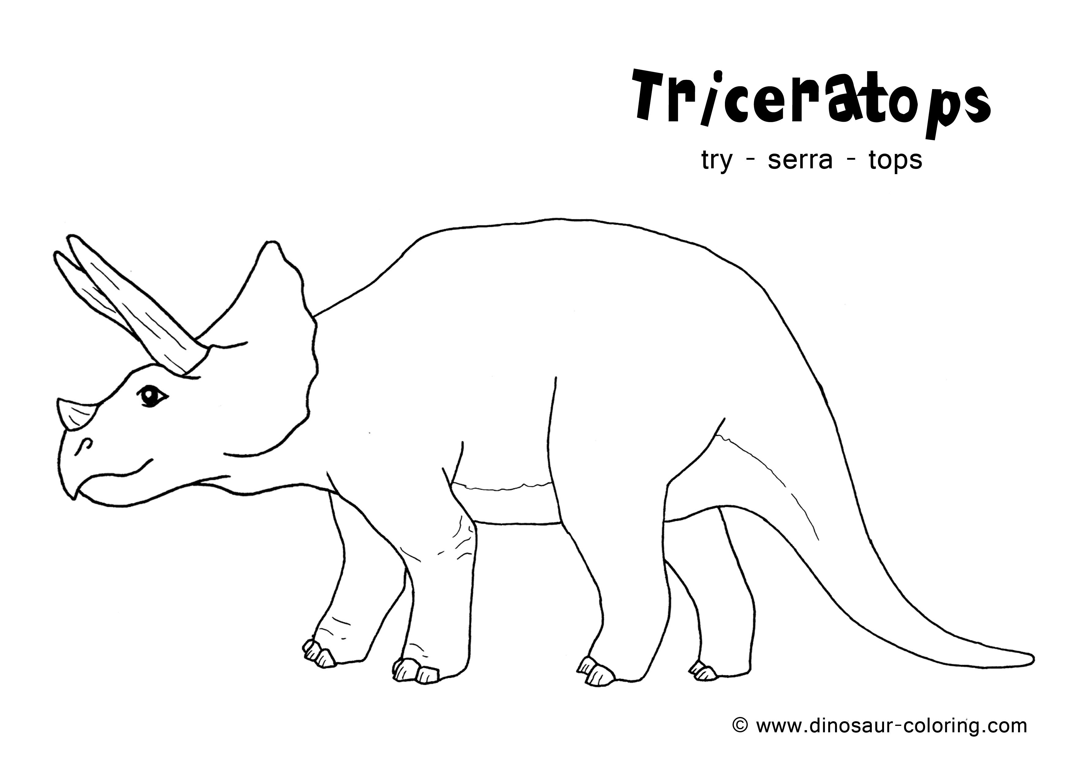 Triceratops coloring #5, Download drawings