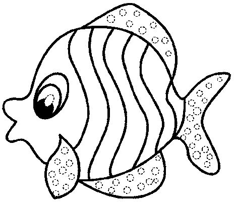 Tropical Fish coloring #4, Download drawings