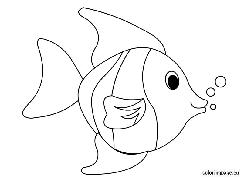 Tropical Fish coloring #9, Download drawings