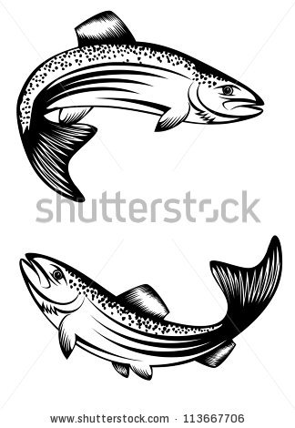 Trout svg #2, Download drawings