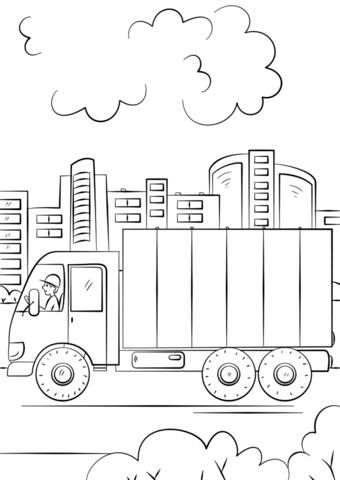 Truck coloring #14, Download drawings