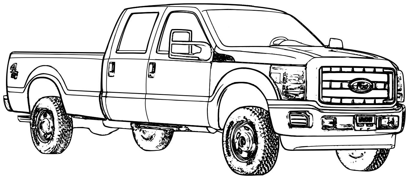 Truck coloring #17, Download drawings