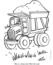 Truck coloring #18, Download drawings