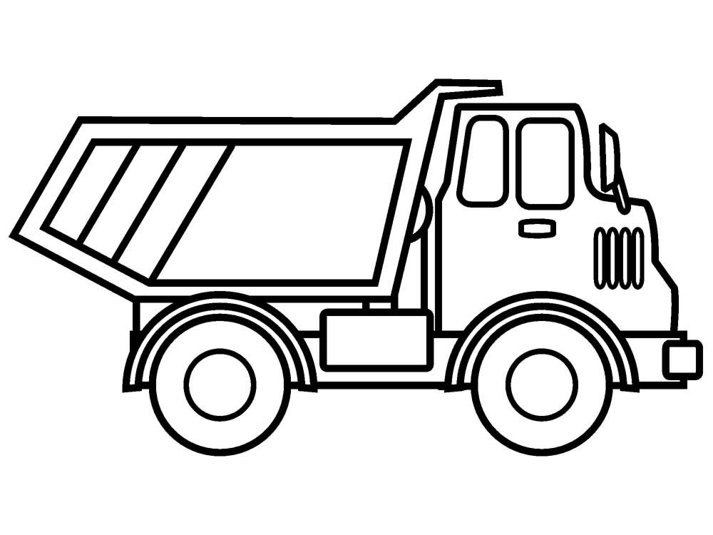 Truck coloring #9, Download drawings