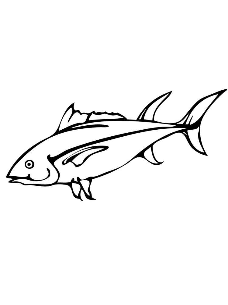 Tuna coloring #17, Download drawings