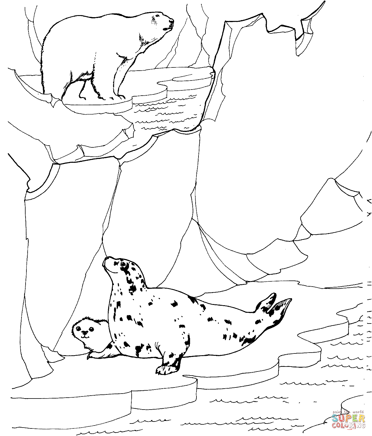 Tundra coloring #6, Download drawings