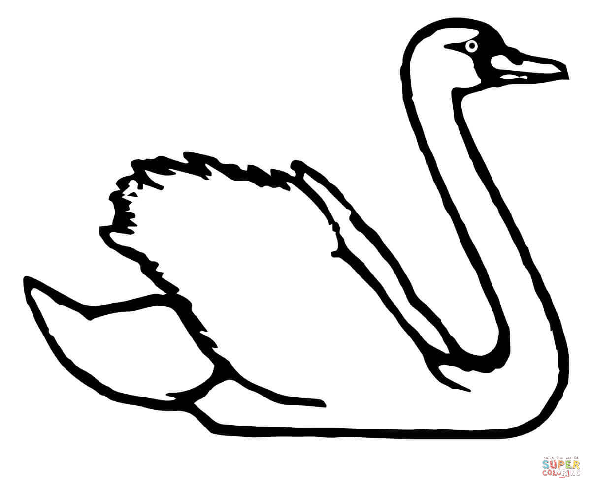 Tundra Swan coloring #11, Download drawings