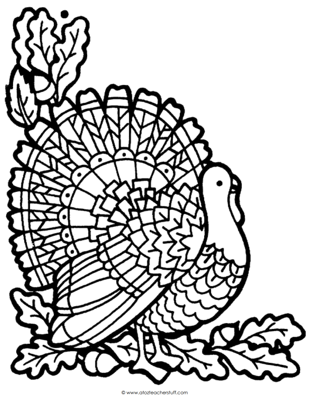 Turkey coloring #16, Download drawings